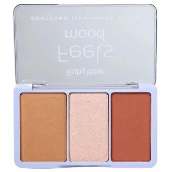 Ruby Rose - Kit Contorno, Iluminador e Blush